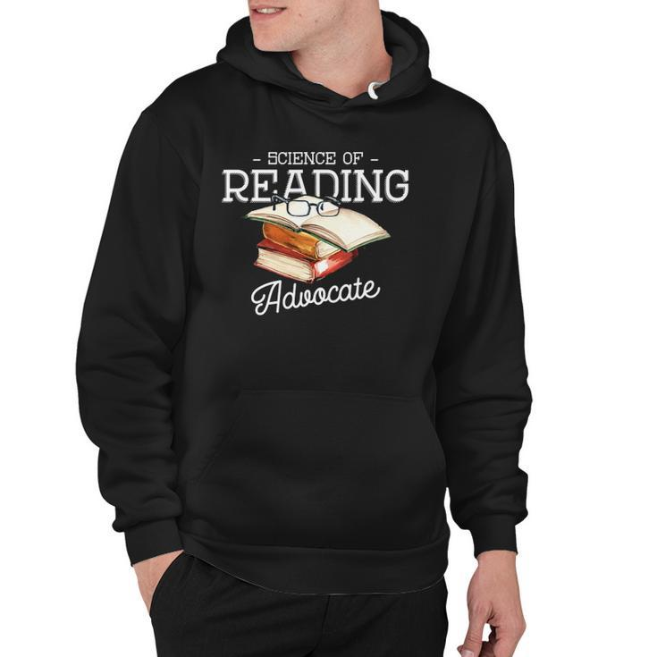 Science Of Reading Advocate Books Literature Book Reader Hoodie