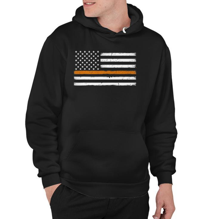 Search And Rescue Team Thin Orange Line Flag Hoodie