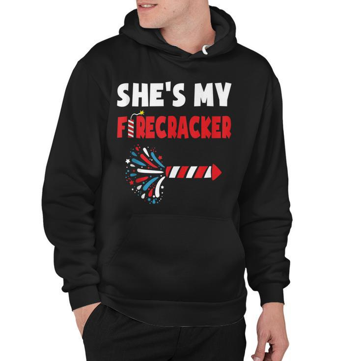 Shes My Firecracker  4Th Of July Matching Couples Cute  Hoodie