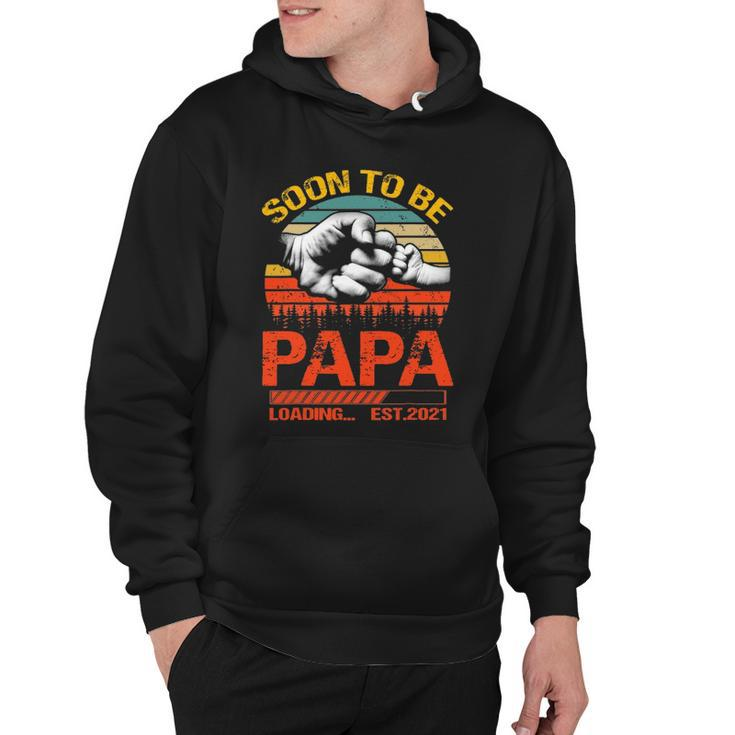 Soon To Be Papa Est 2022 New Papa Vintage Hoodie