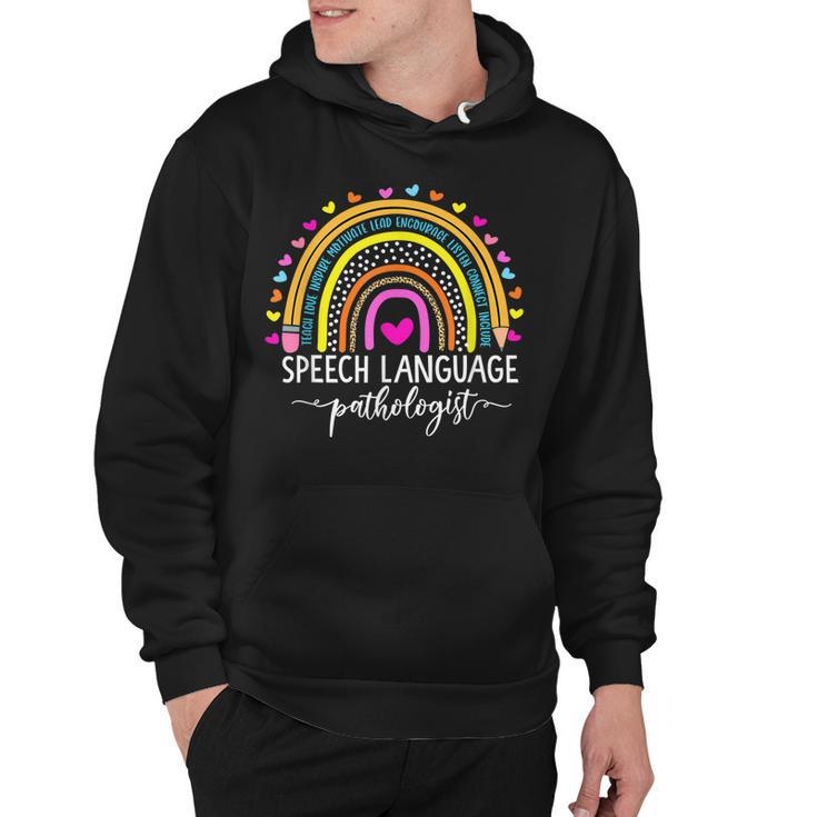 Speech Language Pathologist Rainbow Speech Therapy Gift Slp  V2 Hoodie
