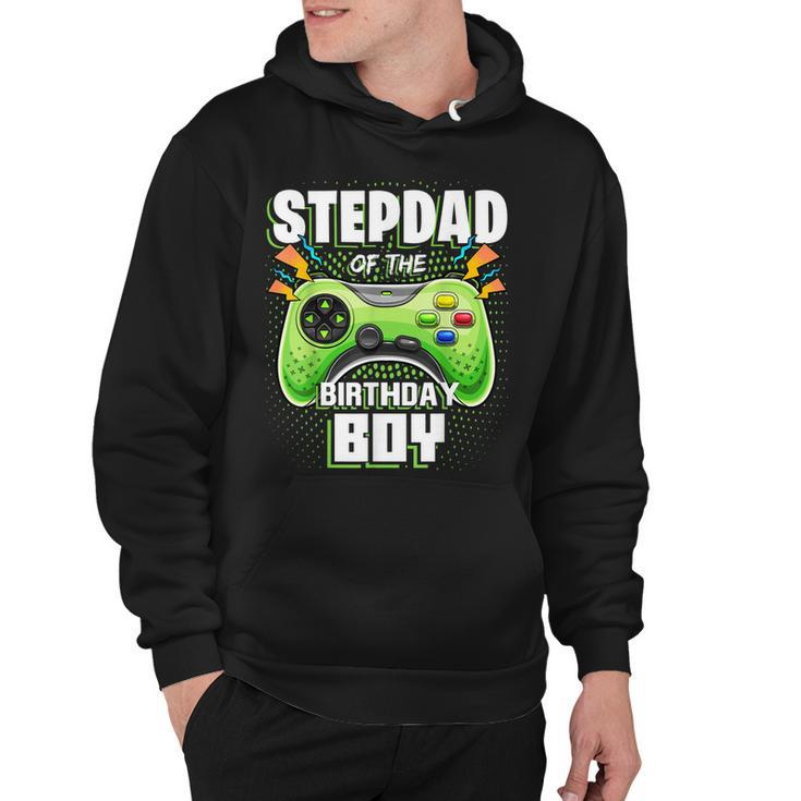 Stepdad Of The Birthday Boy Matching Family Video Game Party  Hoodie