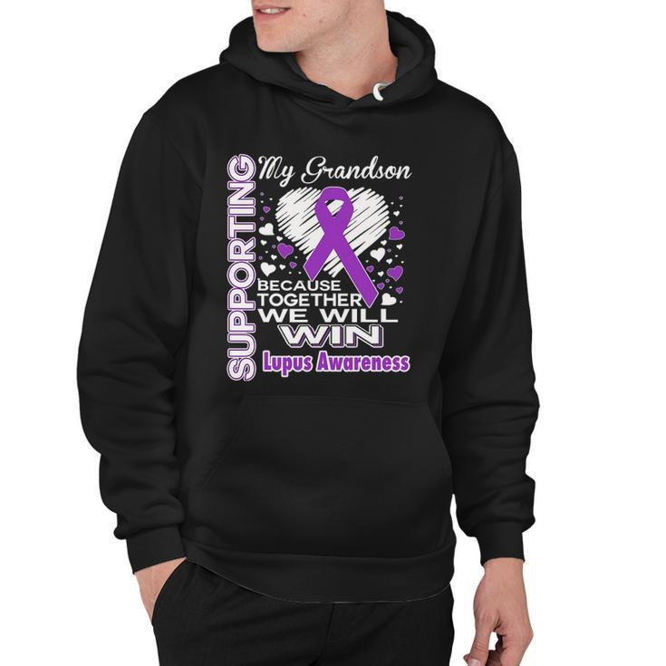 Supporting My Grandson - Lupus Awareness Hoodie