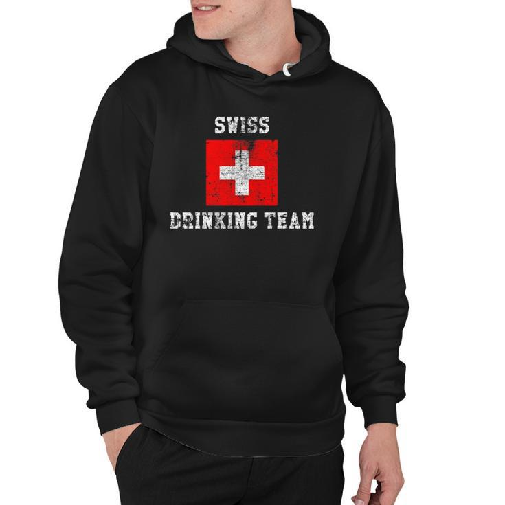 Swiss Drinking Team Funny National Pride Gift Hoodie