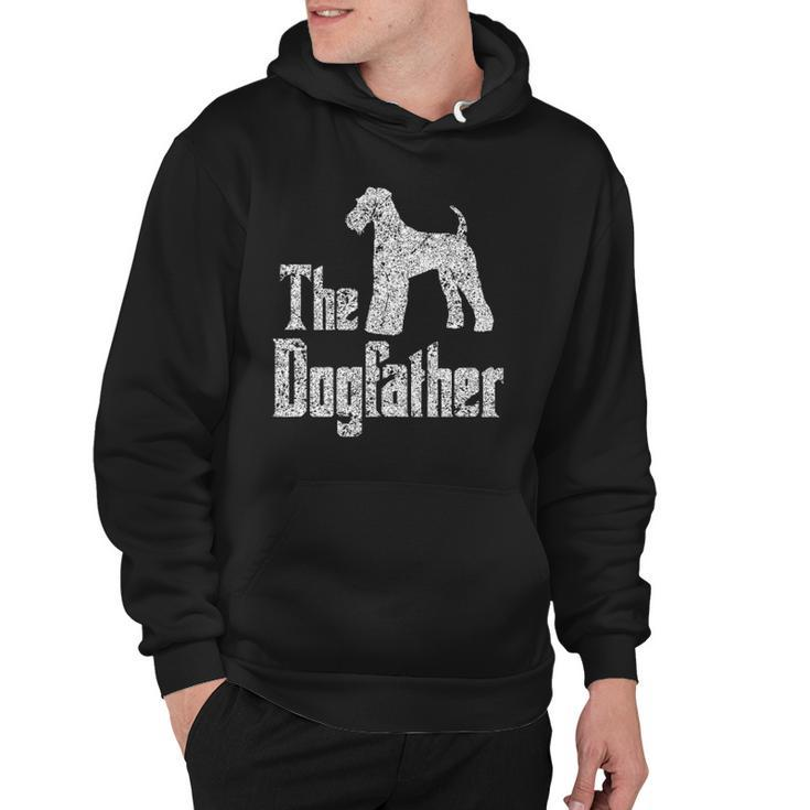 The Dogfather Airedale Terrier Silhouette Funny Dog Hoodie