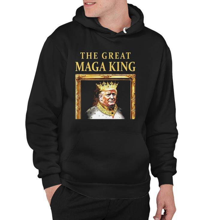The Great Maga King Trump Portrait Ultra Maga King Hoodie