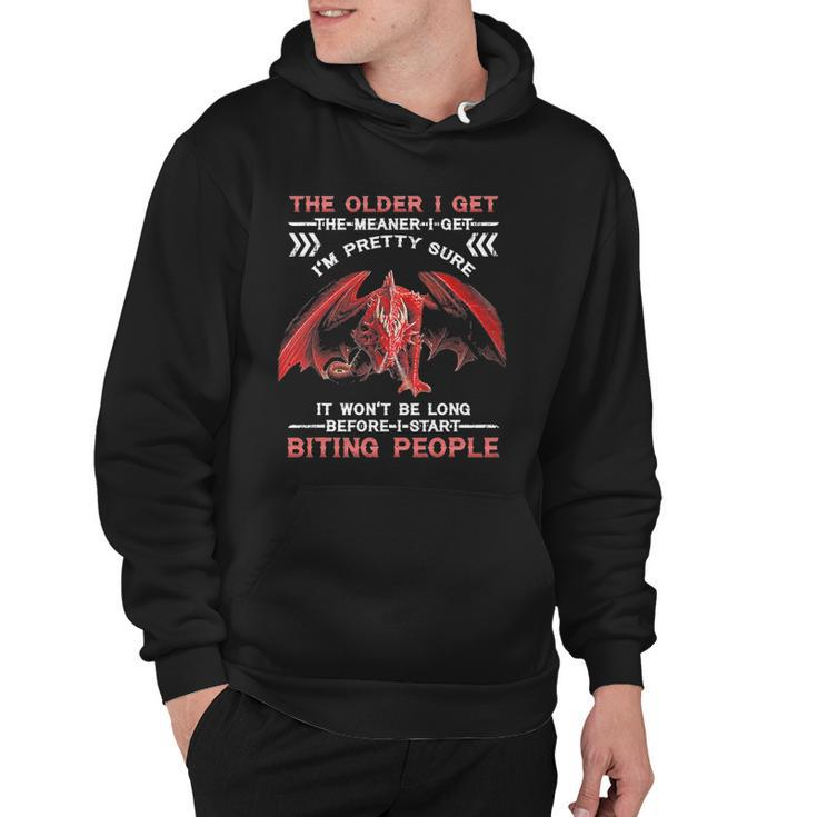 The Older I Get The Meaner I Get Im Pretty Sure Dragon Hoodie