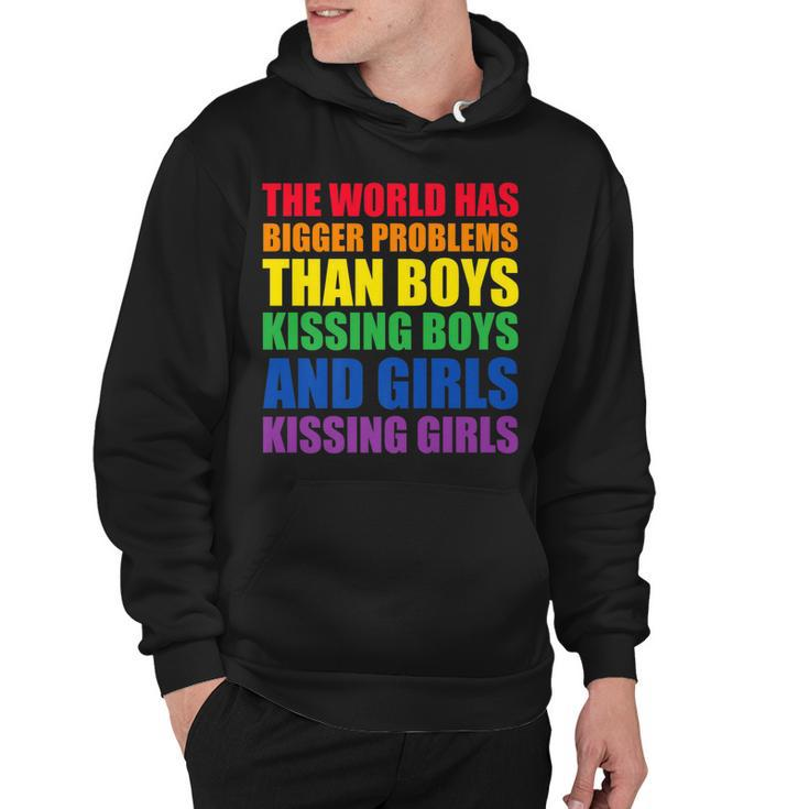 The World Has Bigger Problems Lgbt-Q Pride Gay Proud Ally   Hoodie