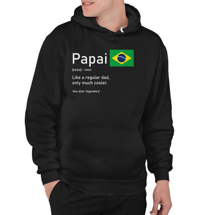 This Definition Of Papai Brazilian Father Brazil Flag Classic Hoodie