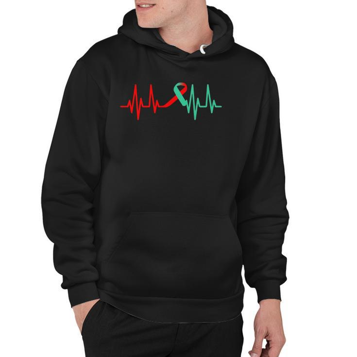Transplant Recipient Heartbeat - Saved By An Organ Donor  Hoodie