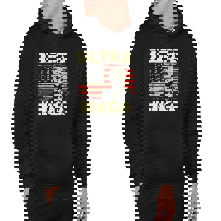 Ultra Maga Proud Ultra-Maga Usa Flag Hoodie