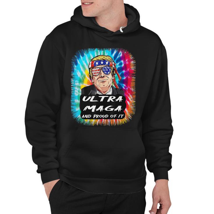 Ultra Maga Trump America Fun Tie Dye  Hoodie