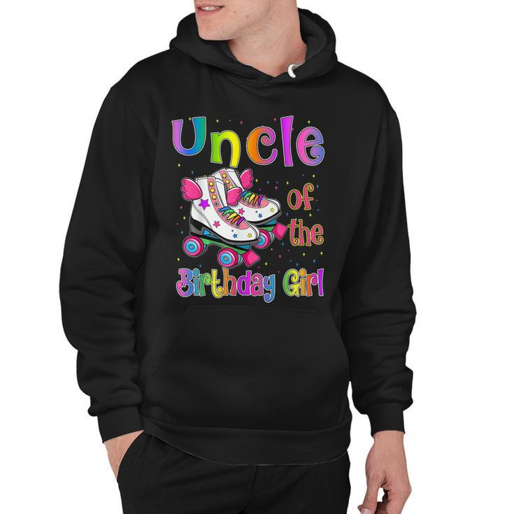 Uncle Birthday Girl Rolling Skate Birthday Family Party  Hoodie