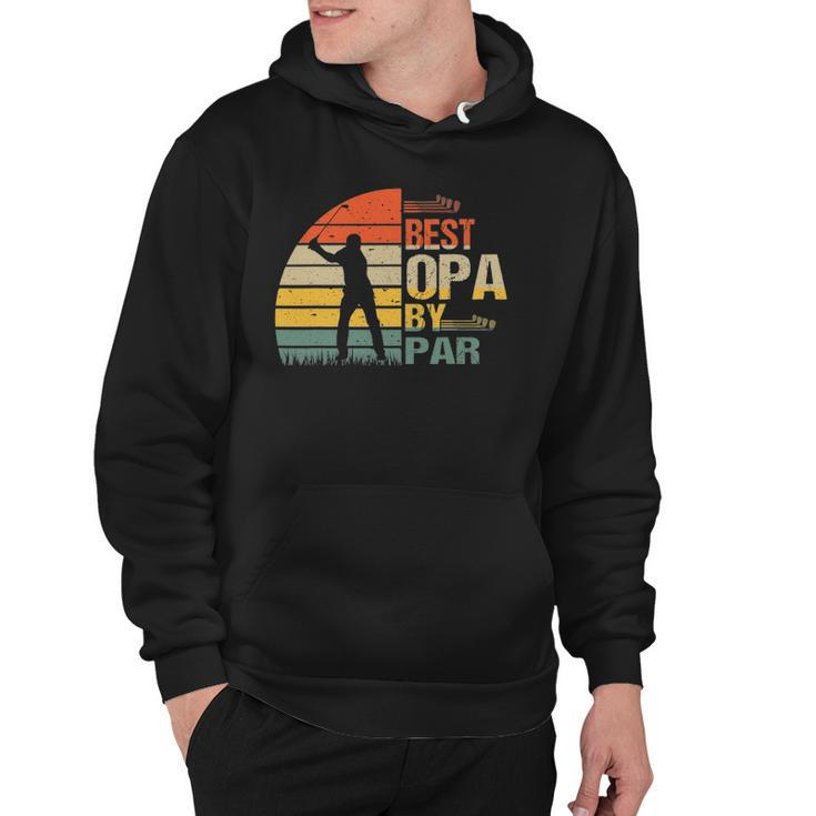 Vintage Best Opa By Par Golf Gift Men Fathers Day Hoodie