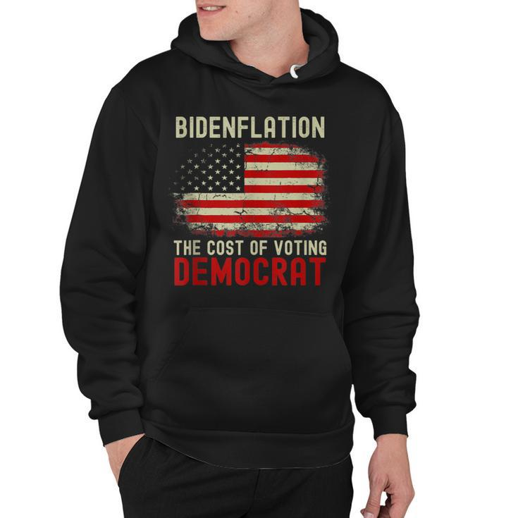 Vintage Old Bidenflation The Cost Of Voting Stupid 4Th July  Hoodie