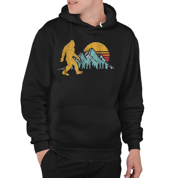 Vintage Retro Bigfoot Believe Silhouette Mountain Sun 234 Shirt Hoodie