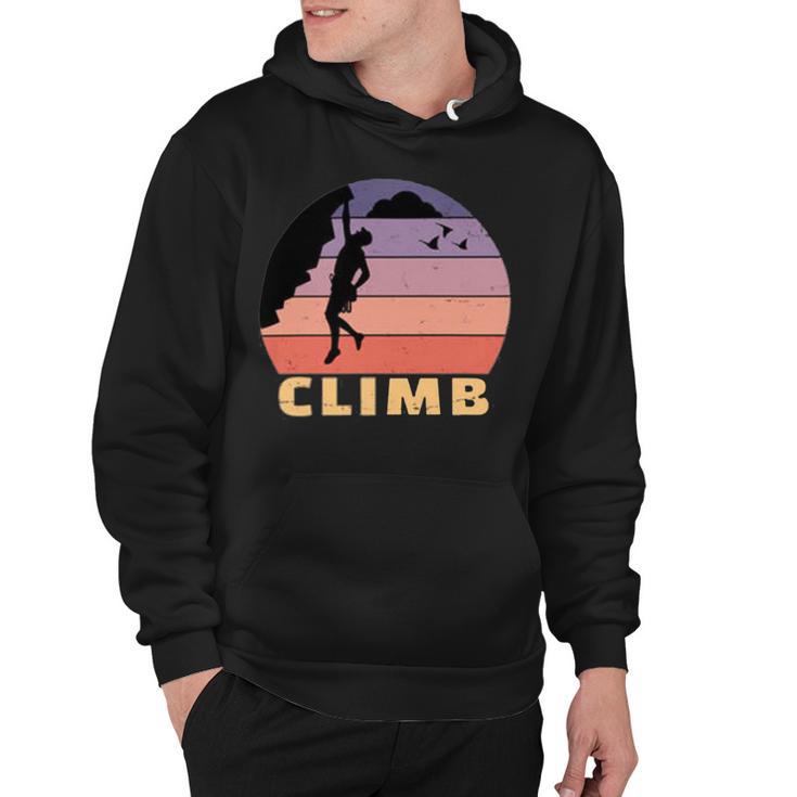 Vintage Retro Rock Climber 174 Shirt Hoodie