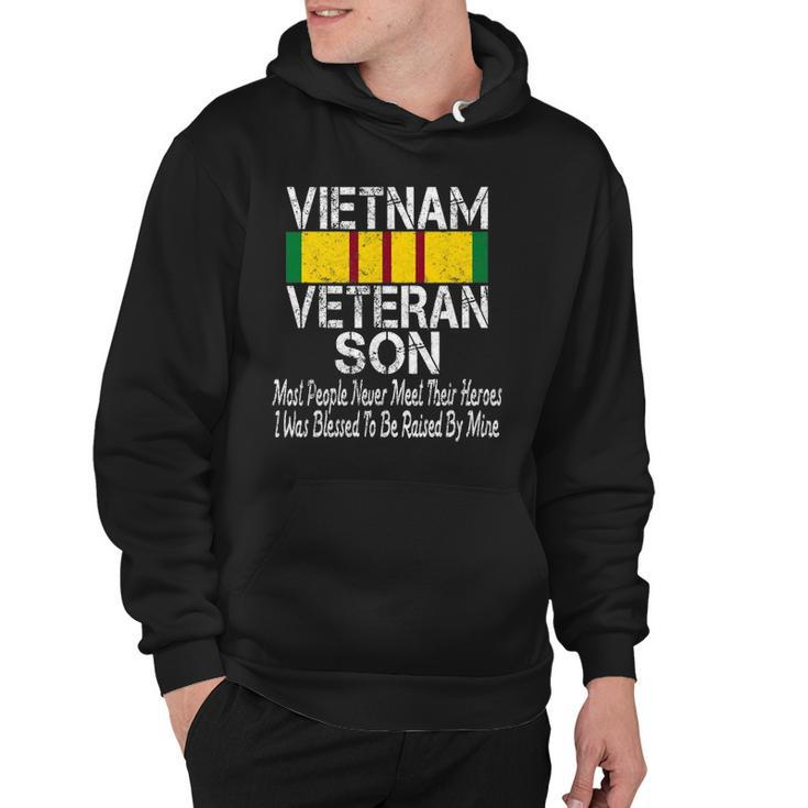 Vintage Us Military Family Vietnam Veteran Son Hoodie