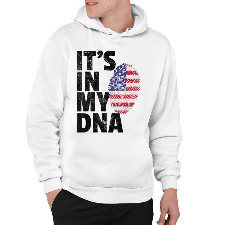 4Th Of July American Pride Its In My Dna Usa Flag Mens Dad  Hoodie