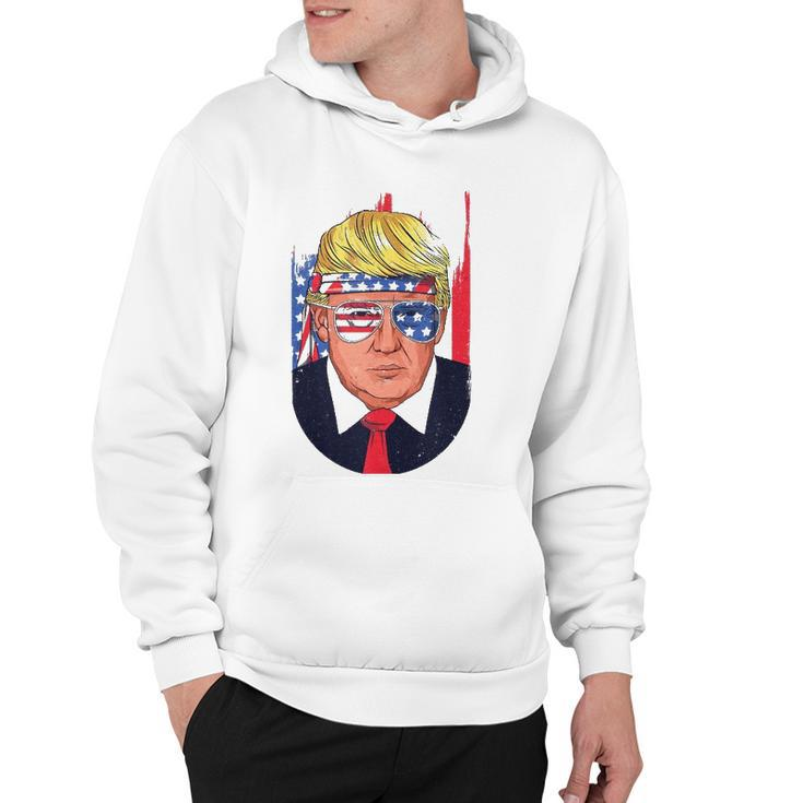 4Th Of July Usa Donald Trump Funny Patriotic American Gift  Hoodie