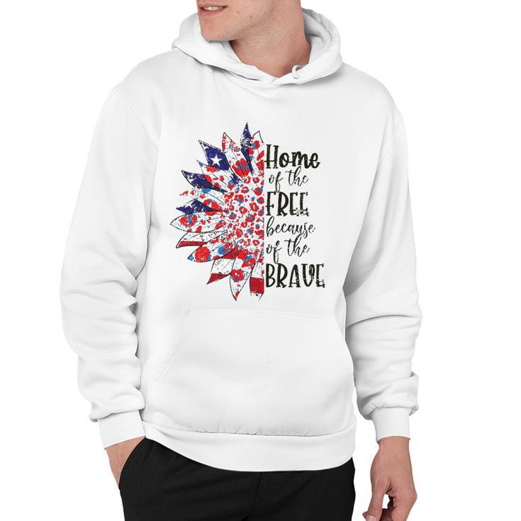 America The Home Of Free Because Of The Brave Plus Size Hoodie