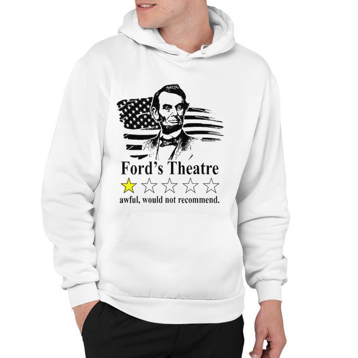 American Flag Abraham-Lincoln Fords Theatre Rating Hoodie
