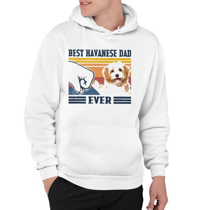 Best Havanese Dad Ever  Vintage Father Day Christmas Hoodie