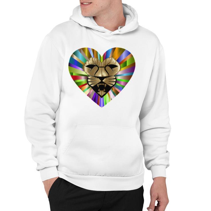 Colored Lion Heart Hoodie