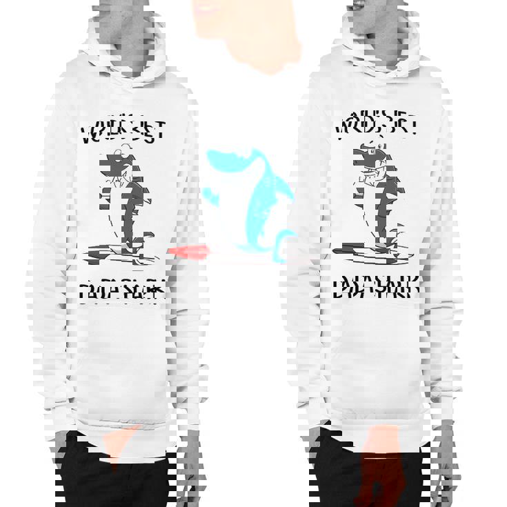 Dada Grandpa Gift   Worlds Best Dada Shark Hoodie