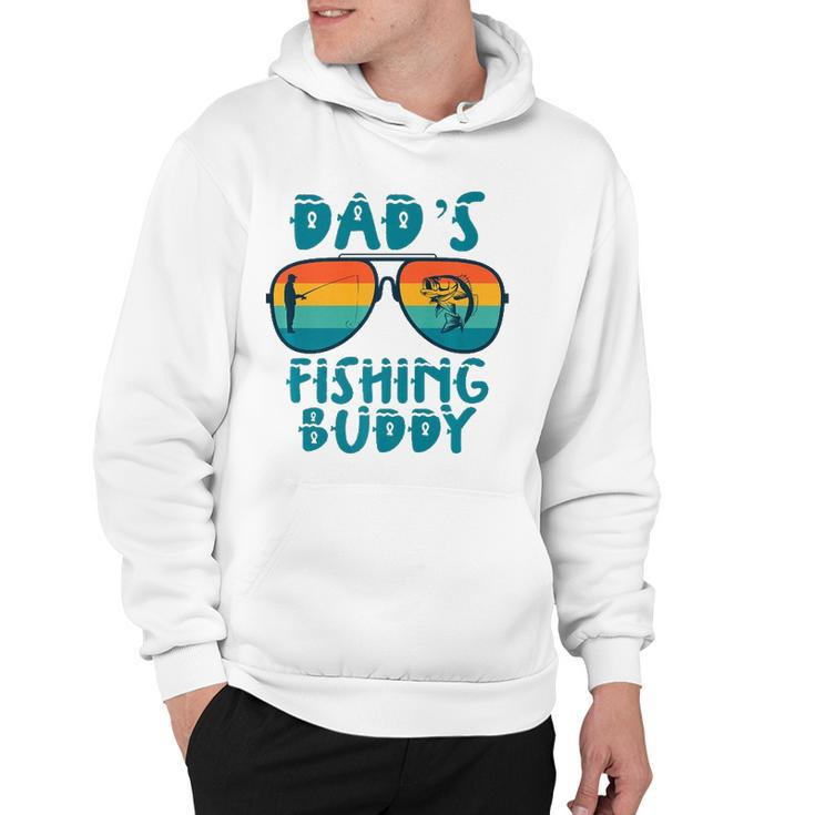 Dads Fishing Buddy Cute Fish Sunglasses Youth Kids  Hoodie