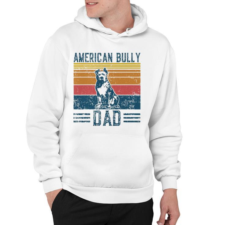Dog Bully Pit Bull Dad - Vintage American Bully Dad Hoodie
