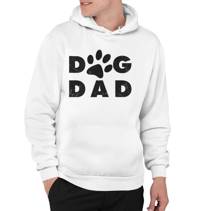 Dog Dad Classic Design Paw Gift Hoodie