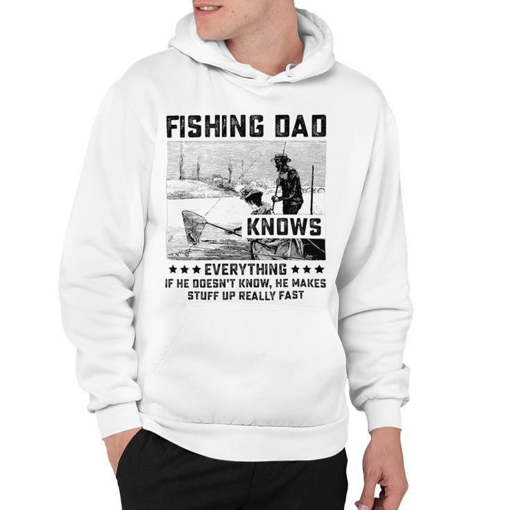 Fishing Dad Knows Everything Old Man Hoodie