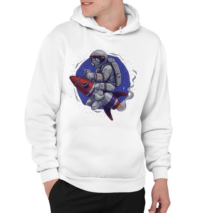 Funny Astronaut Monkey V4 Hoodie