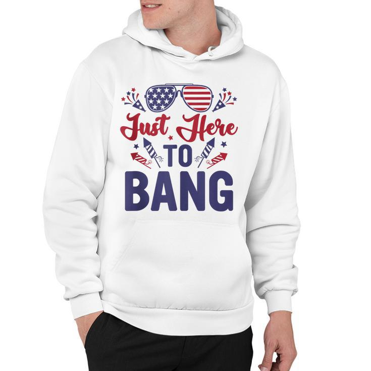 Funny Fourth Of July Just Here To Bang July 4Th  Hoodie