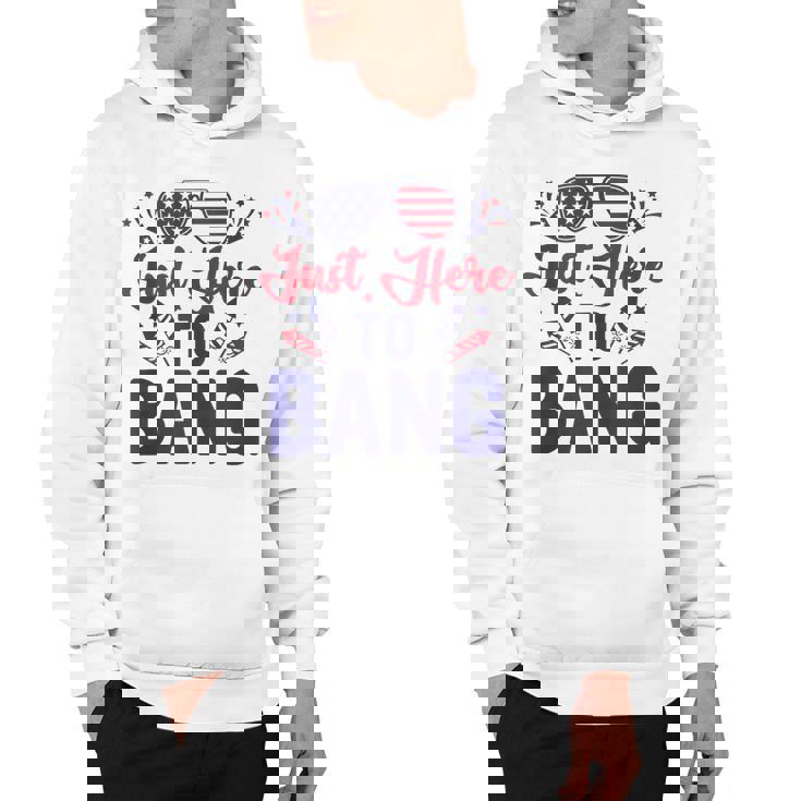 Funny Fourth Of July Just Here To Bang July 4Th  Hoodie
