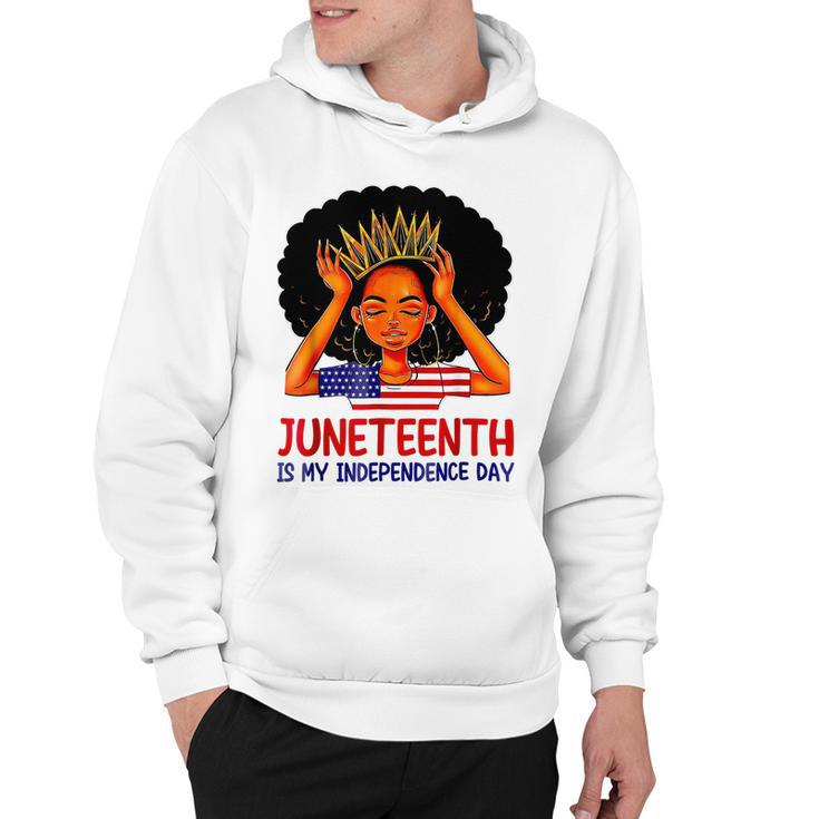Is My Independence Day 4Th July Black Afro Flag Juneteenth T-Shirt Hoodie