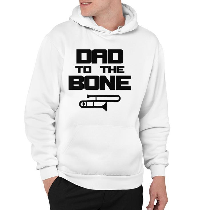 Mens School Marching Band Parent Funny Trombone Dad  Hoodie