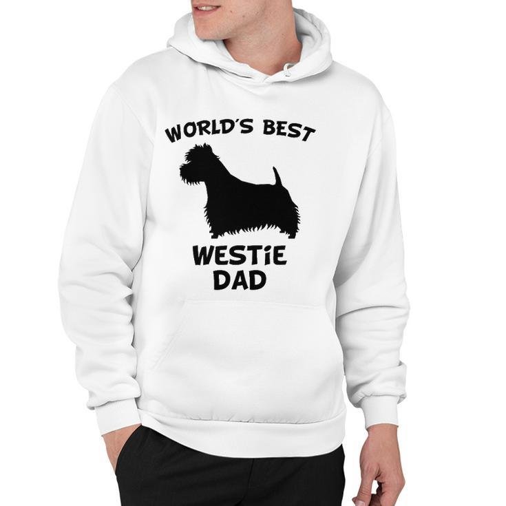 Mens Worlds Best Westie Dad Dog Owner Hoodie