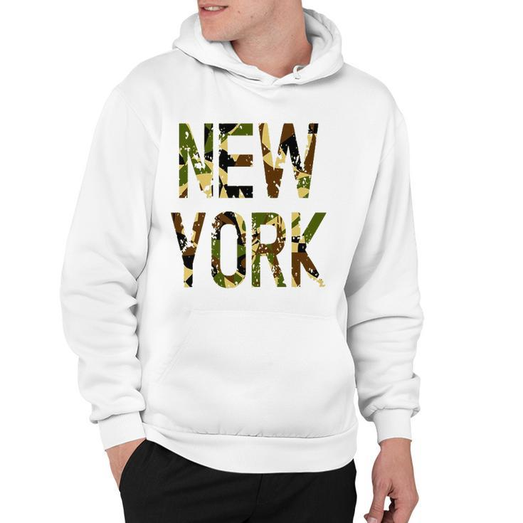 New York Camo Distressed Gift Hoodie
