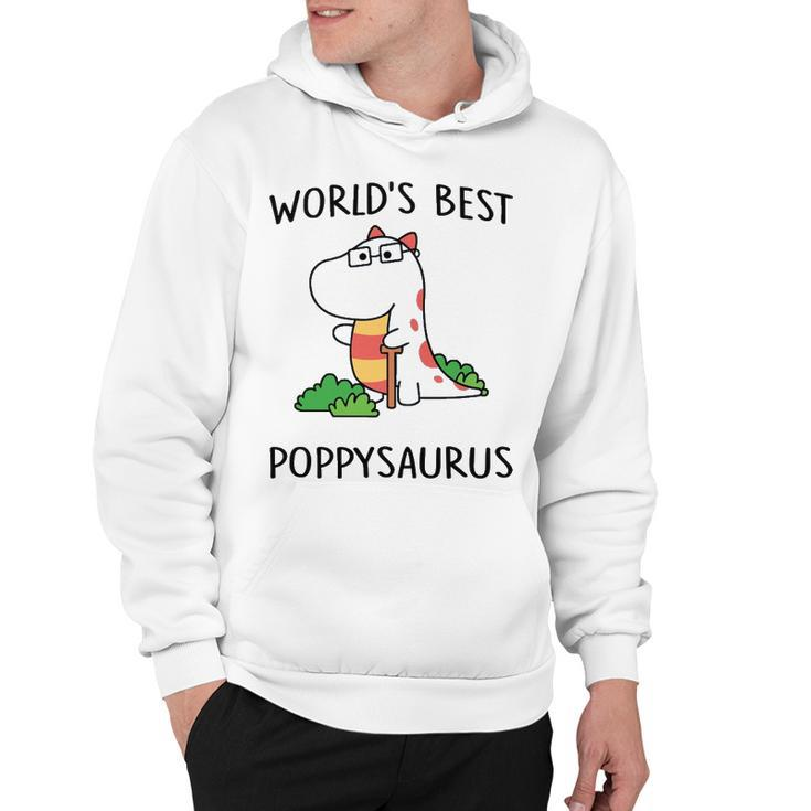 Poppy Grandpa Gift   Worlds Best Poppysaurus Hoodie