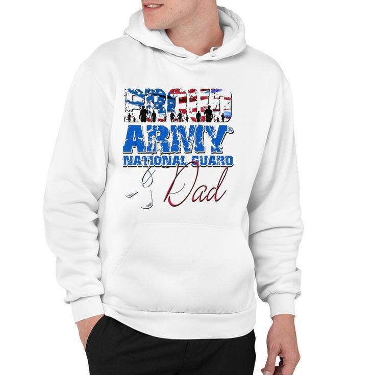 Proud Army National Guard Dad Usa Flag Fathers Day Hoodie