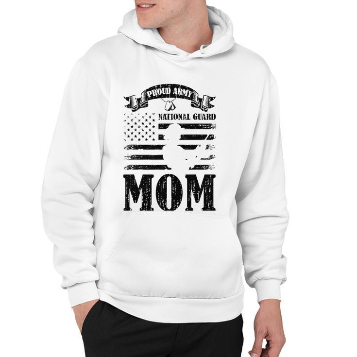 Proud Army National Guard Mom Us Flag Military Mothers Day Hoodie