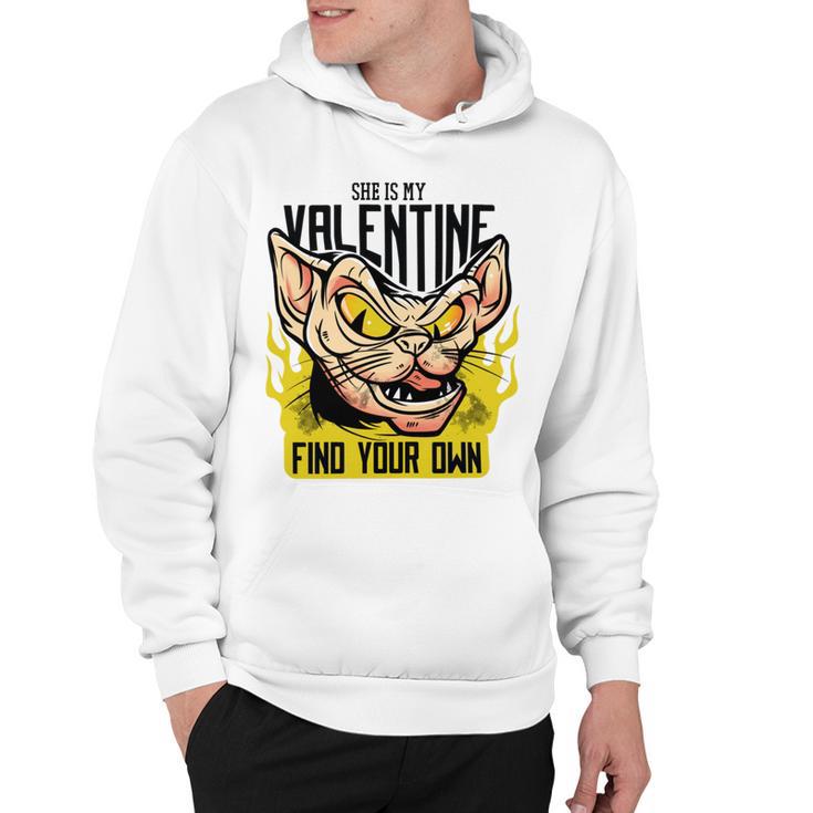 She Is My Valentine Cat Hoodie