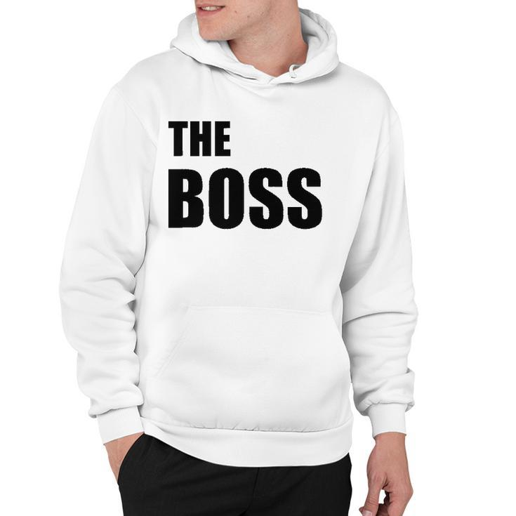 The Boss Couples Relationship Funny Hoodie