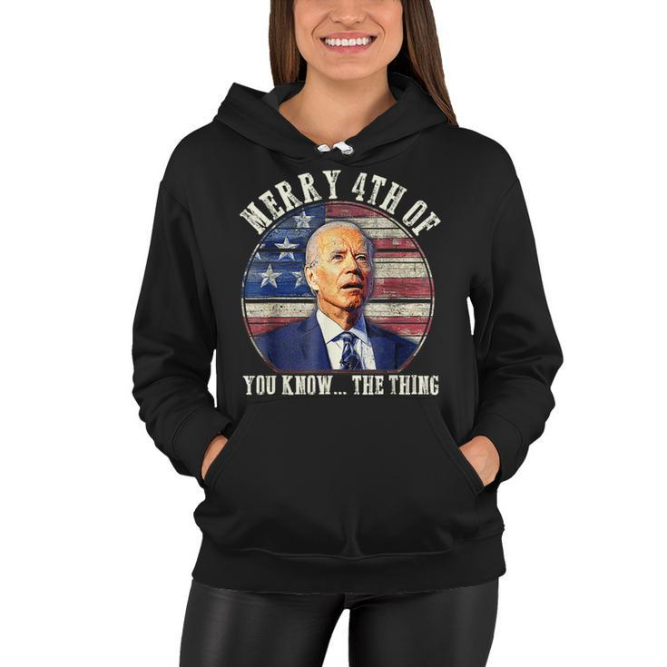 Biden Dazed Merry 4Th Of You Know The Thing  V2 Women Hoodie