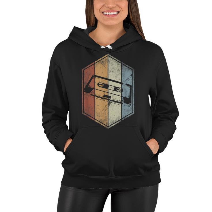 Cassette Tape Retro Vintage Style 80S Music Lover Band  Women Hoodie