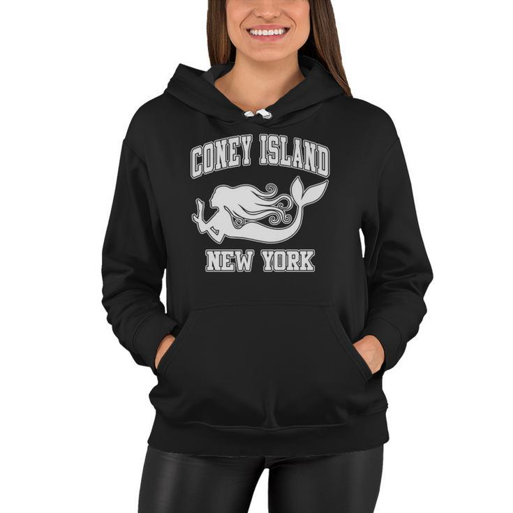Coney Island Mermaid New York Nyc Beaches Brooklyn Gift  Women Hoodie