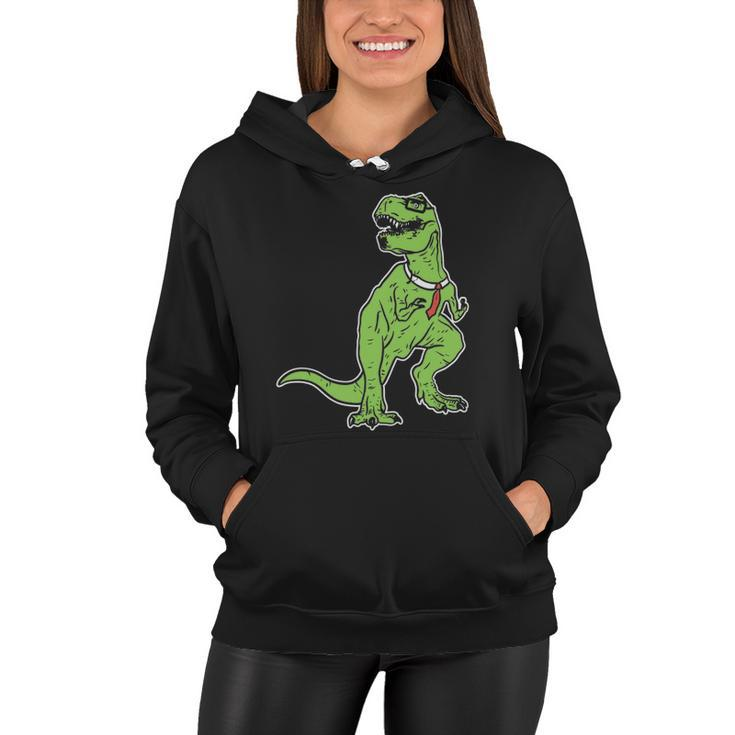 Dinosaur Tyrannosaurus Nerd Geekrex Tie Women Hoodie