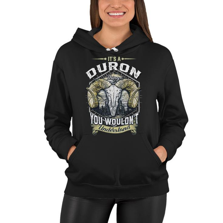 Duron Name Shirt Duron Family Name V4 Women Hoodie